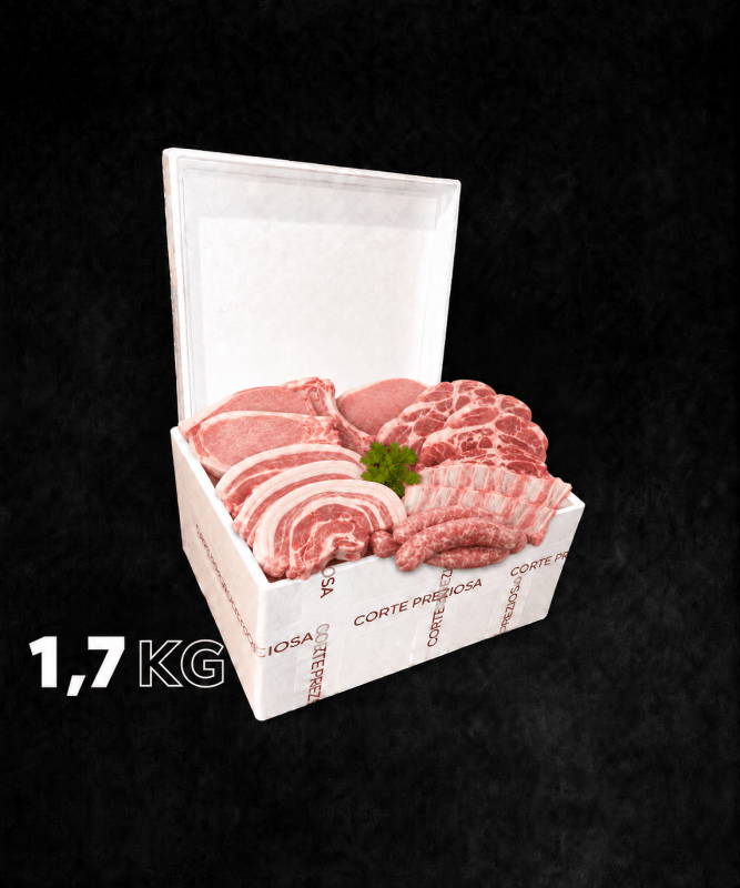 Box Experience suino - 600g Salsiccia, 600g di Luganega e 500g di Costine Naturale - CORTE PREZIOSA