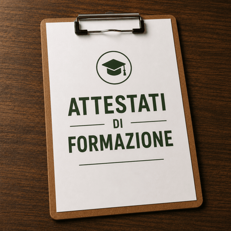ATTESTATI DI FORMAZIONE - CORTE PREZIOSA