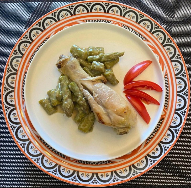 POLLO AGLI ASPARAGI LIGHT - SENZA GRASSI AGGIUNTI - CORTE PREZIOSA