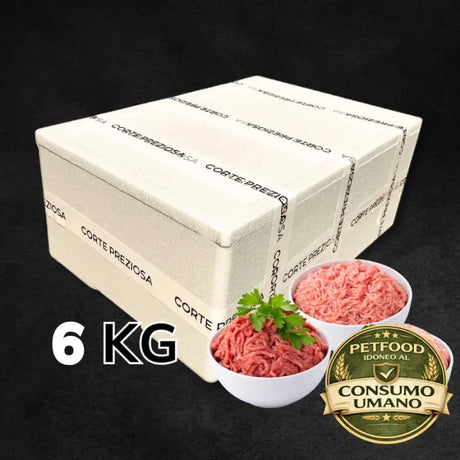 Box 6 Kg Misto - 2 Kg manzo, 2 Kg pollo e 2 Kg suino - Macinato - CORTE PREZIOSA