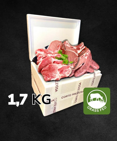 Box Experience suino - 600g Salsiccia, 600g di Luganega e 500g di Costine Grassfed - CORTE PREZIOSA